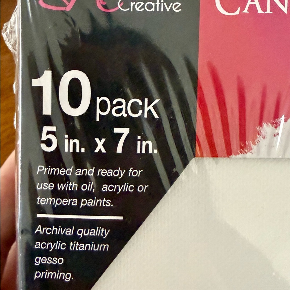 White Canvas Panels 10 Pack - Picture 4 of 9